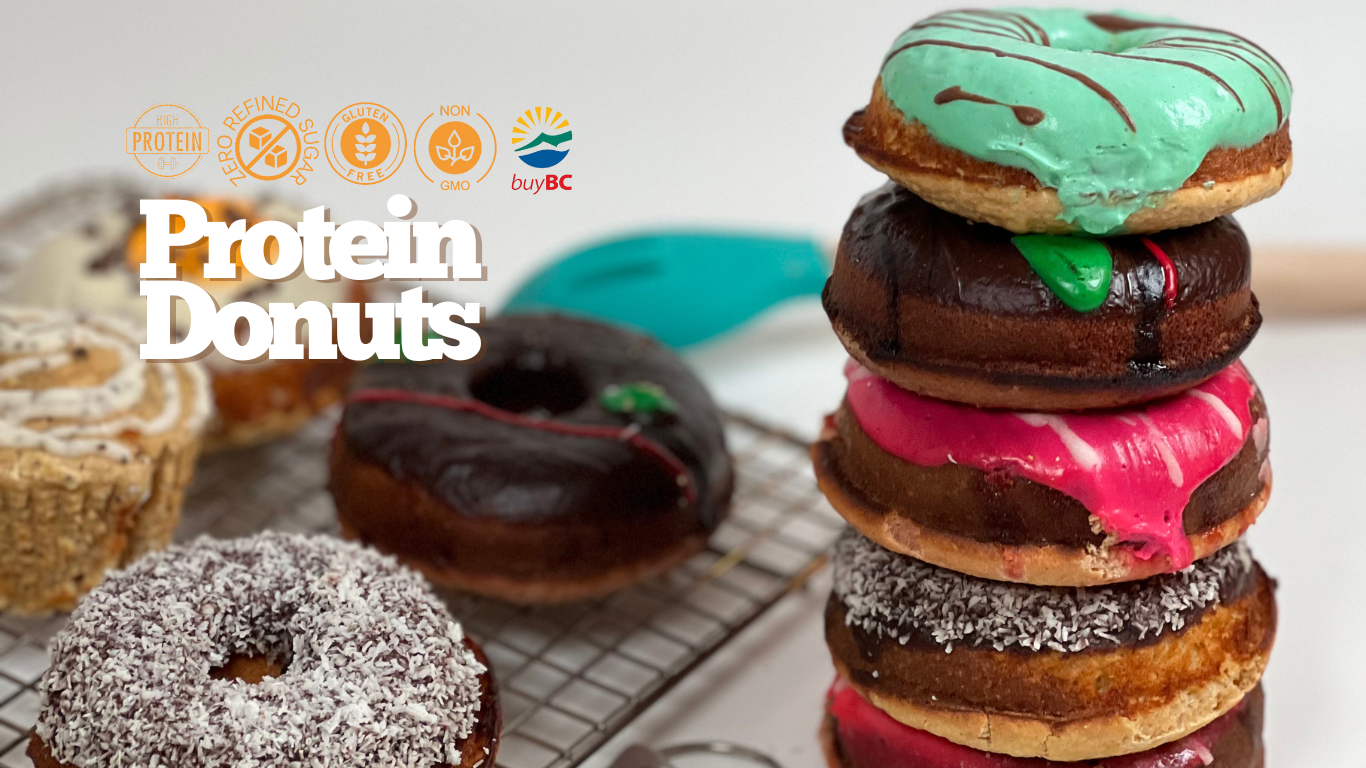Portein donuts in Vancouver gluten free celiac approved bakes the only one in Vancouver bc!